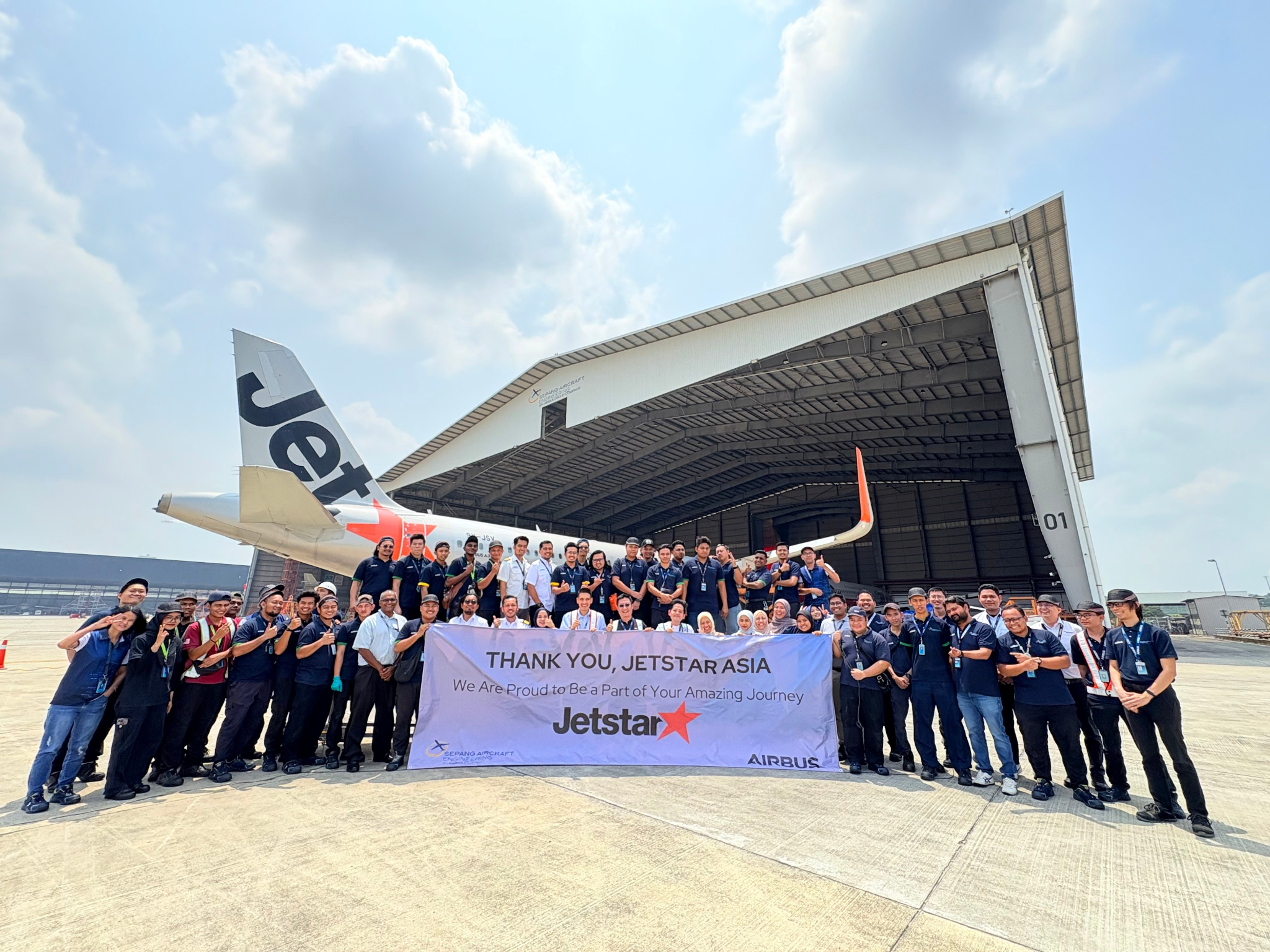 We are proud to have maintained Jetstar Asia’s A320 fleet