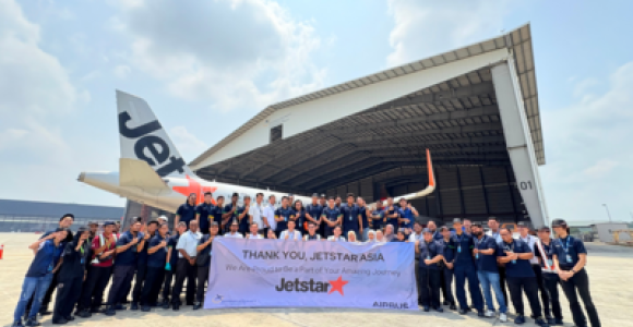 We are proud to have maintained Jetstar Asia’s A320 fleet